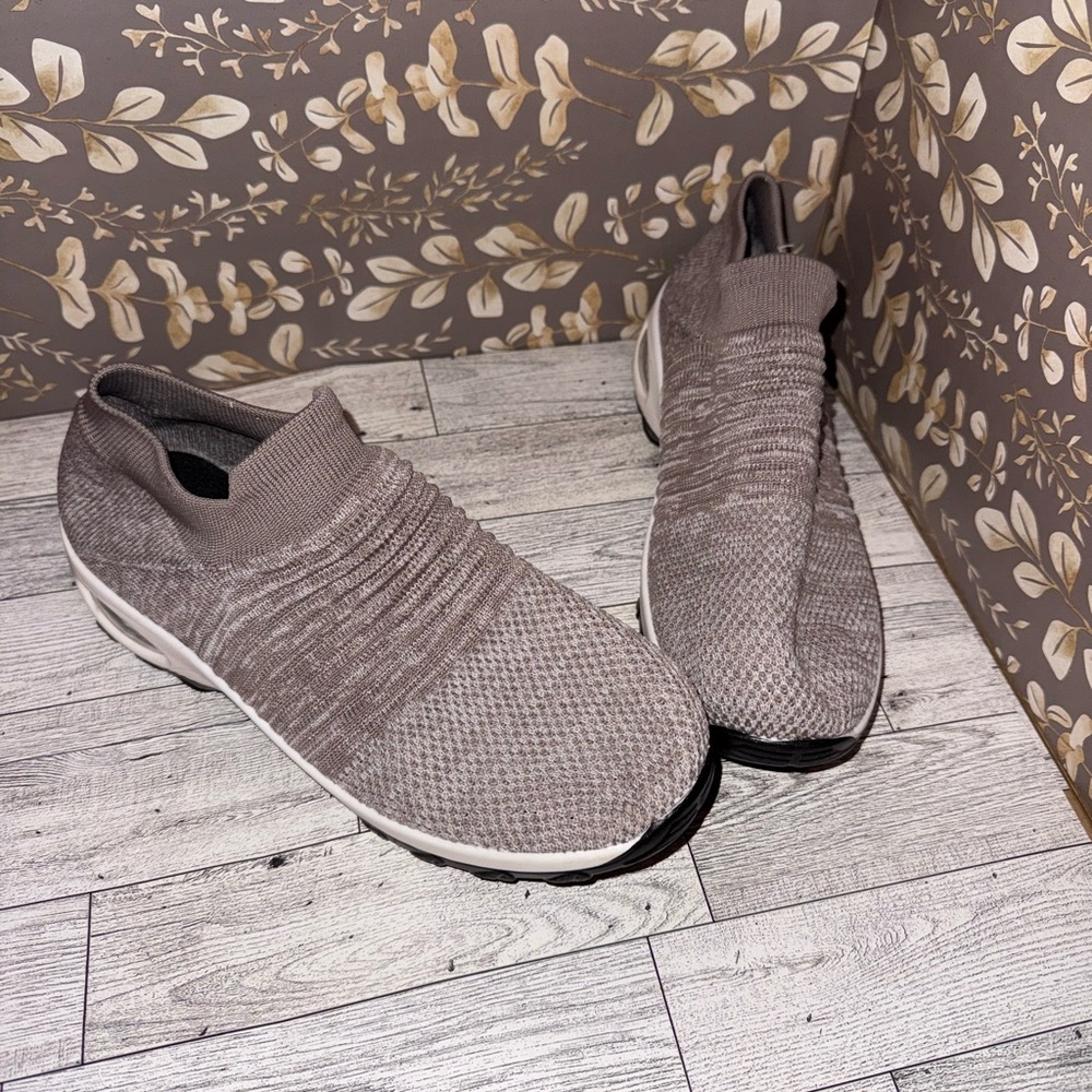 Gray Slip-On Sneakers